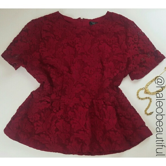 Ann Taylor Factory Petite Peplum Top - Picture 3 of 4